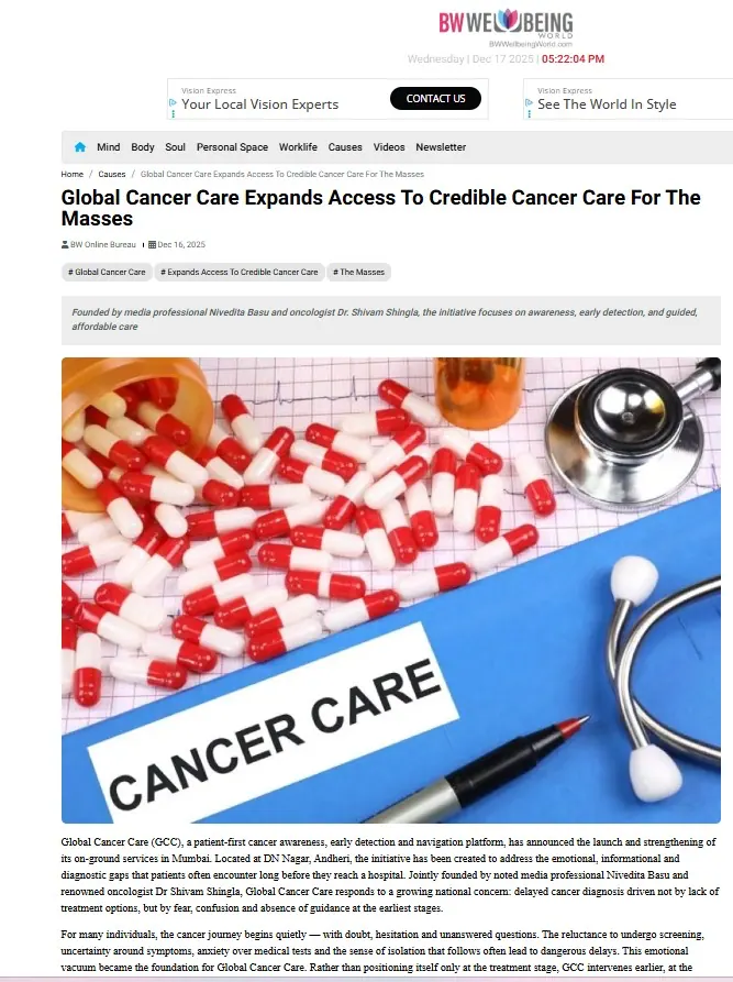 Global Cancer Care Expands Access To Credible Cancer Care For The Masses