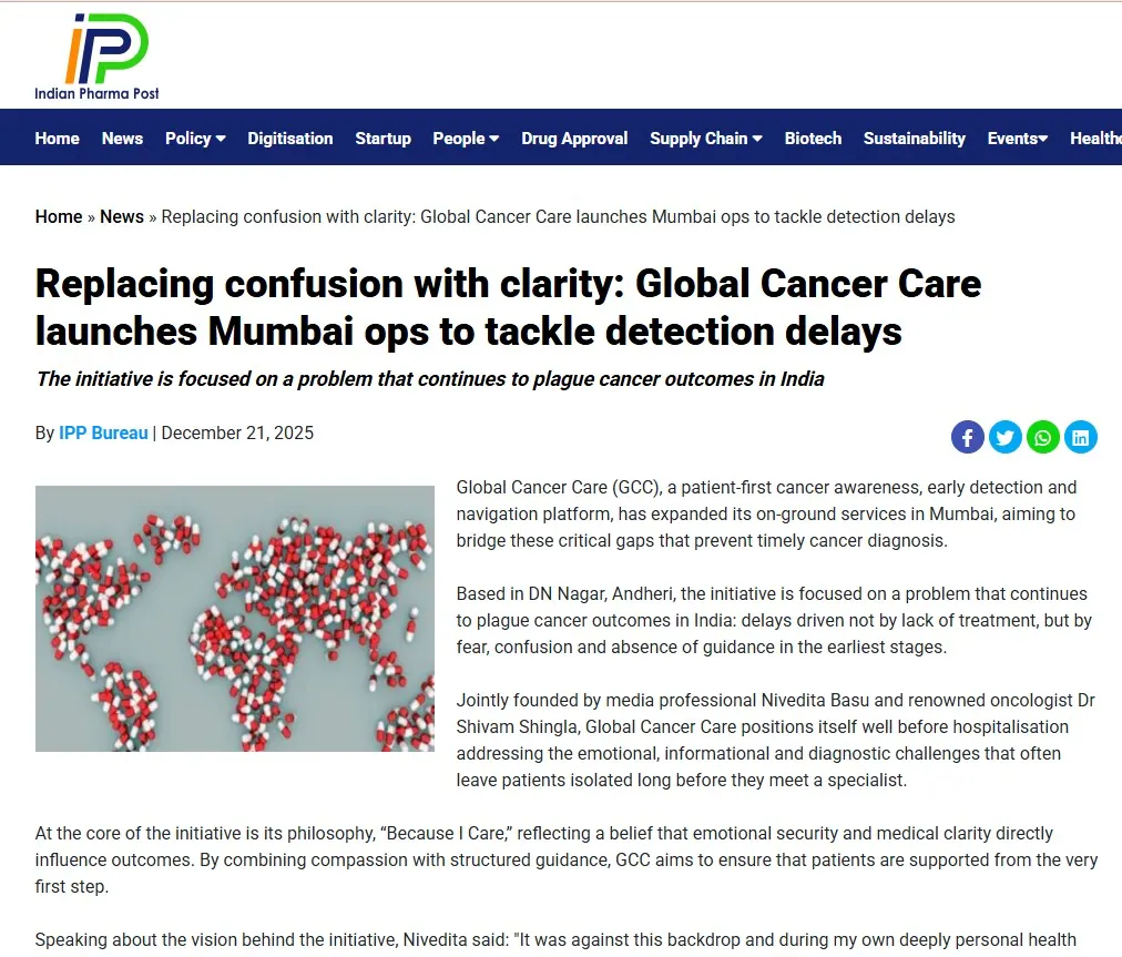 Replacing confusion with clarity: Global Cancer Care launches Mumbai ops to tackle detection delays